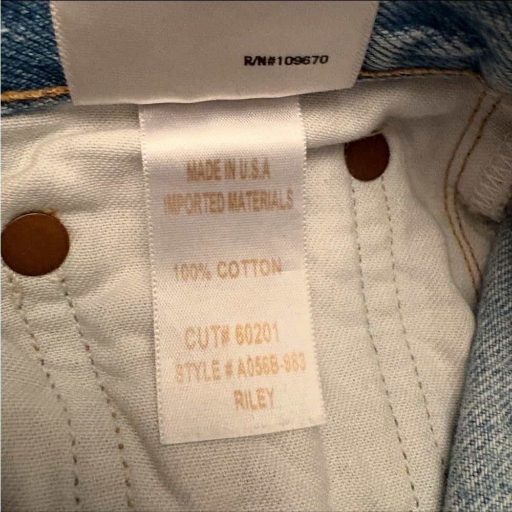 Agolde Riley Hi Rise Straight Crop Shatter size 22 - Picture 10 of 14